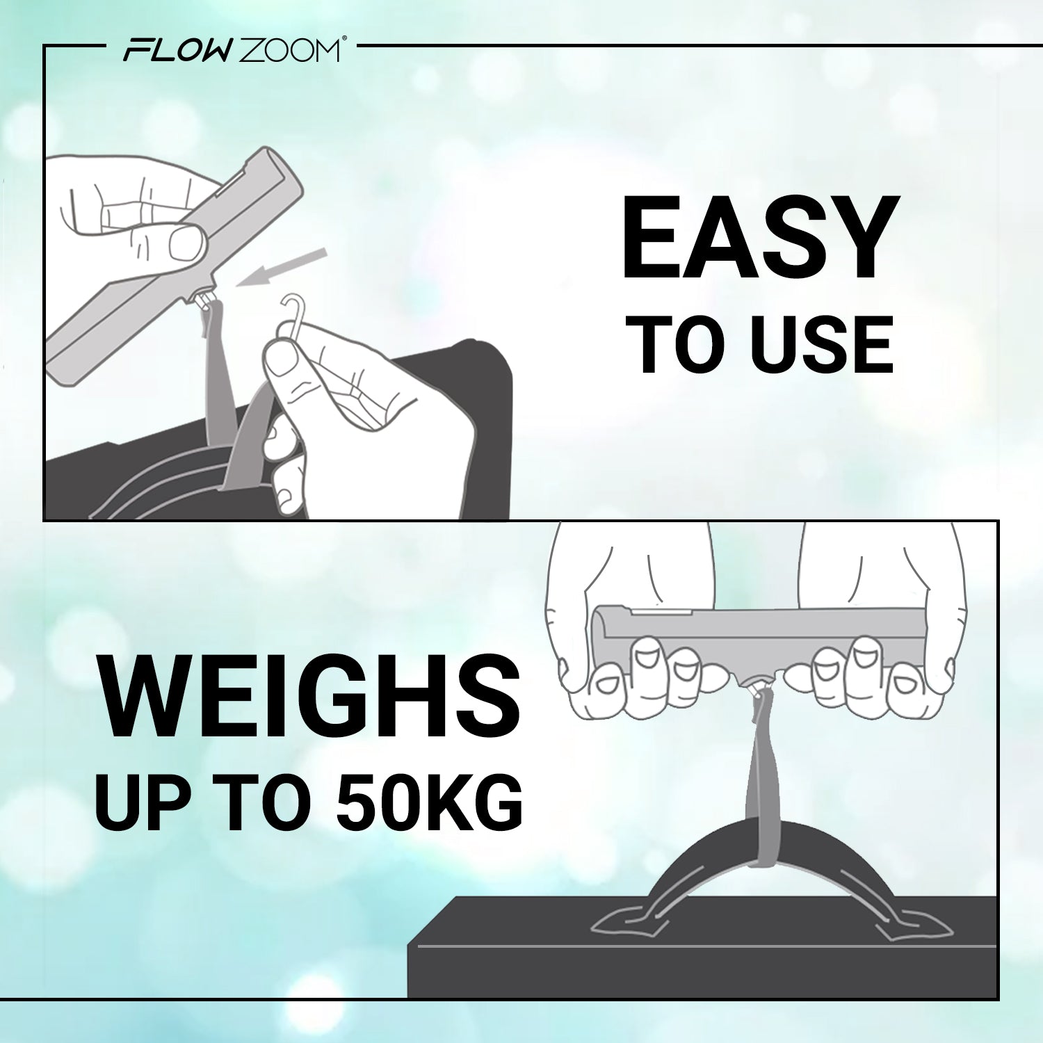 SHAKEE Battery-Free Luggage Scale